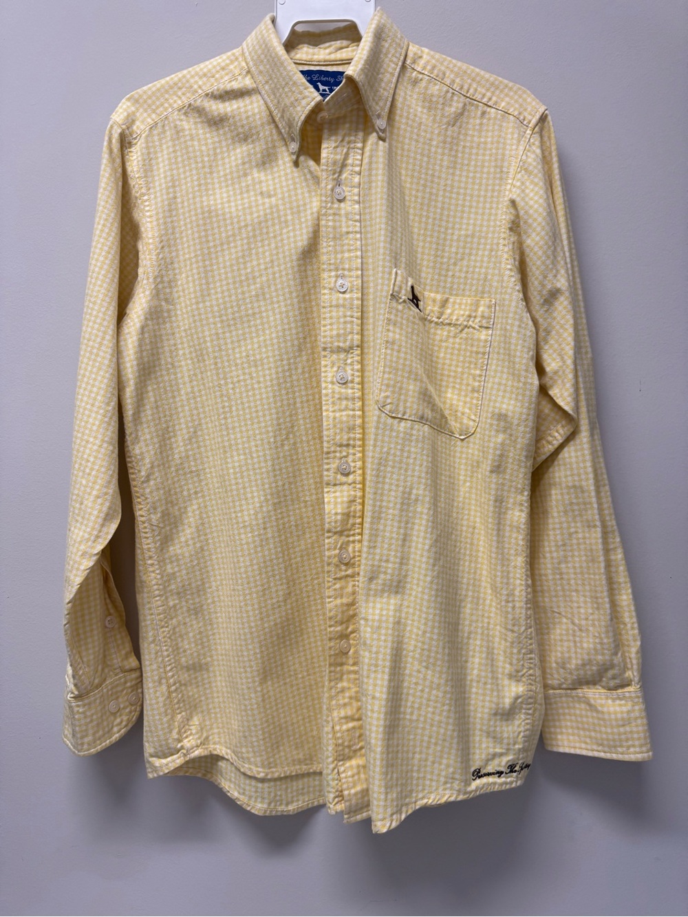 Over Under - The Liberty Shirt Boy’s Yellow Checked Button-Down Shirt